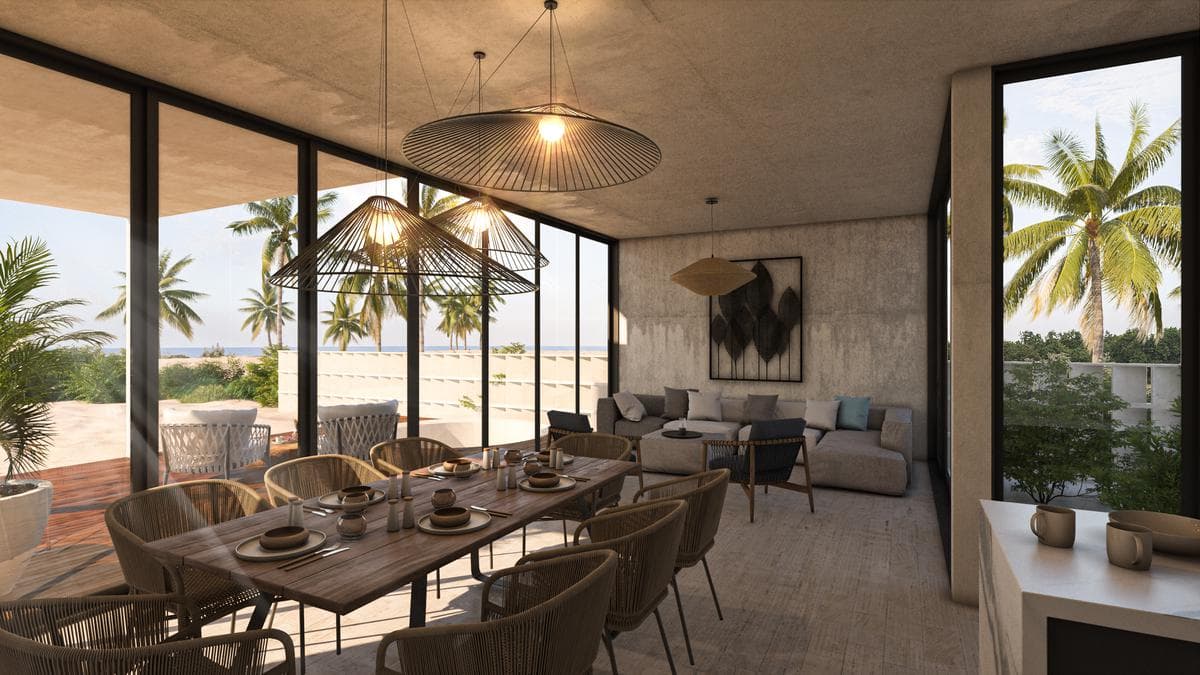 Beachfront Villa for Sale in Mérida, Yucatán, in Telchac.