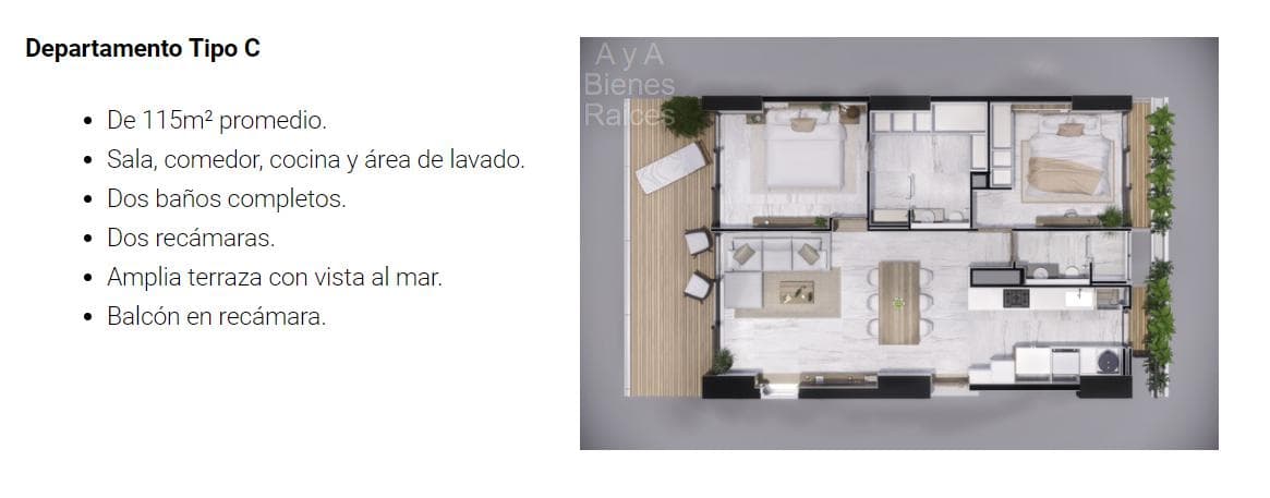 Brand-New 2-Bedroom Apartment for Pre-Sale, WOHA Puerto Cancún, Bonampak Ave.