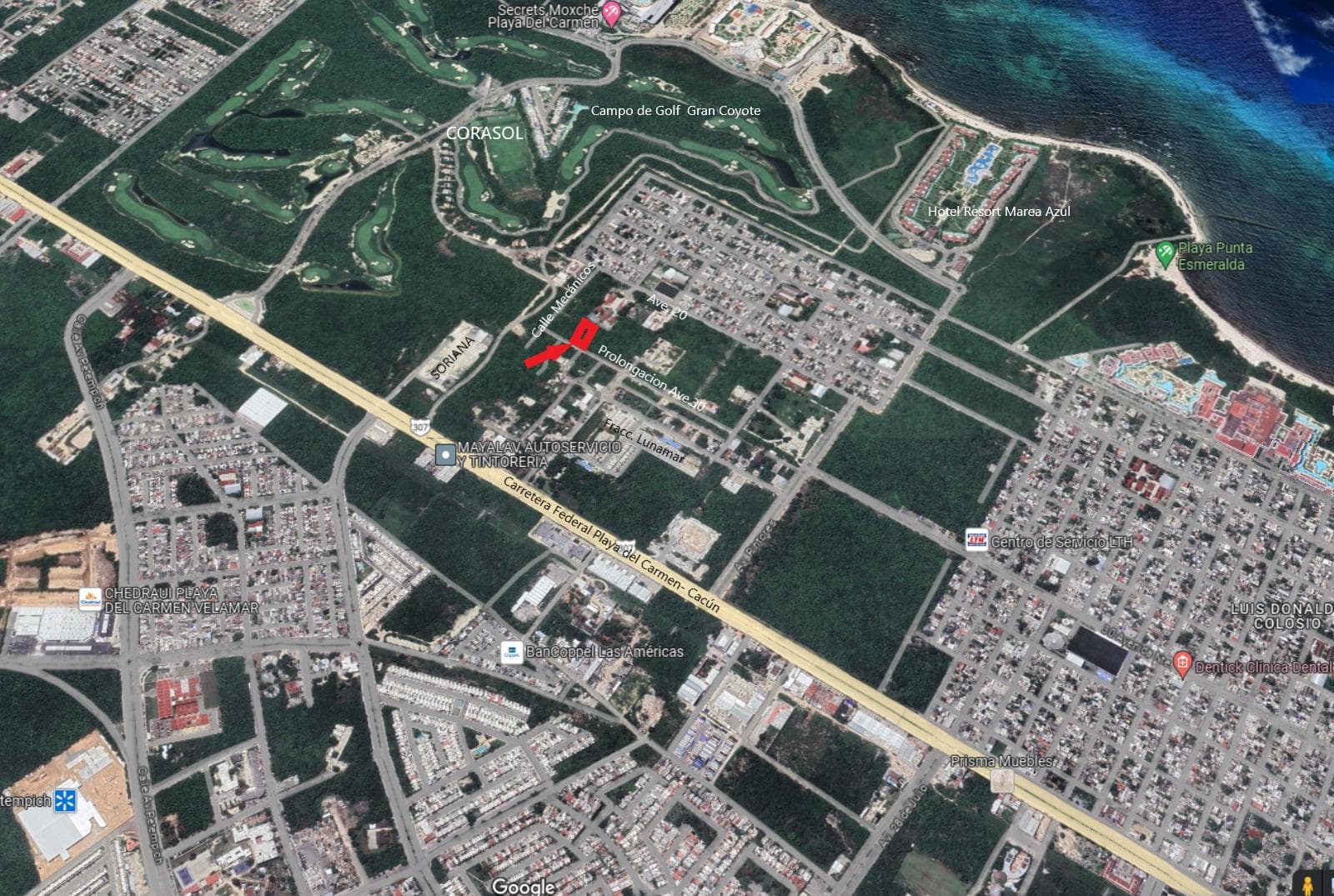Commercial lot for sale, 6 minutes from the beach