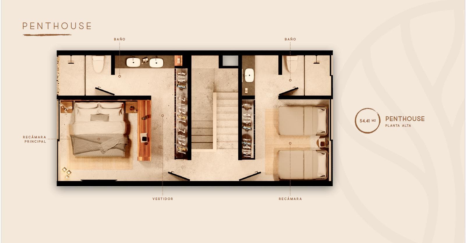 PENTHOUSE Apartment, Pre-Sale, 2 Bedrooms, Rooftop, Av. Colegios, Cancún.