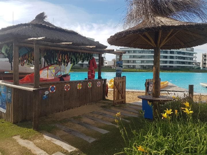 Apartment - Lagoon Pilar: 2-room apartment on the ground floor with a garden and garage