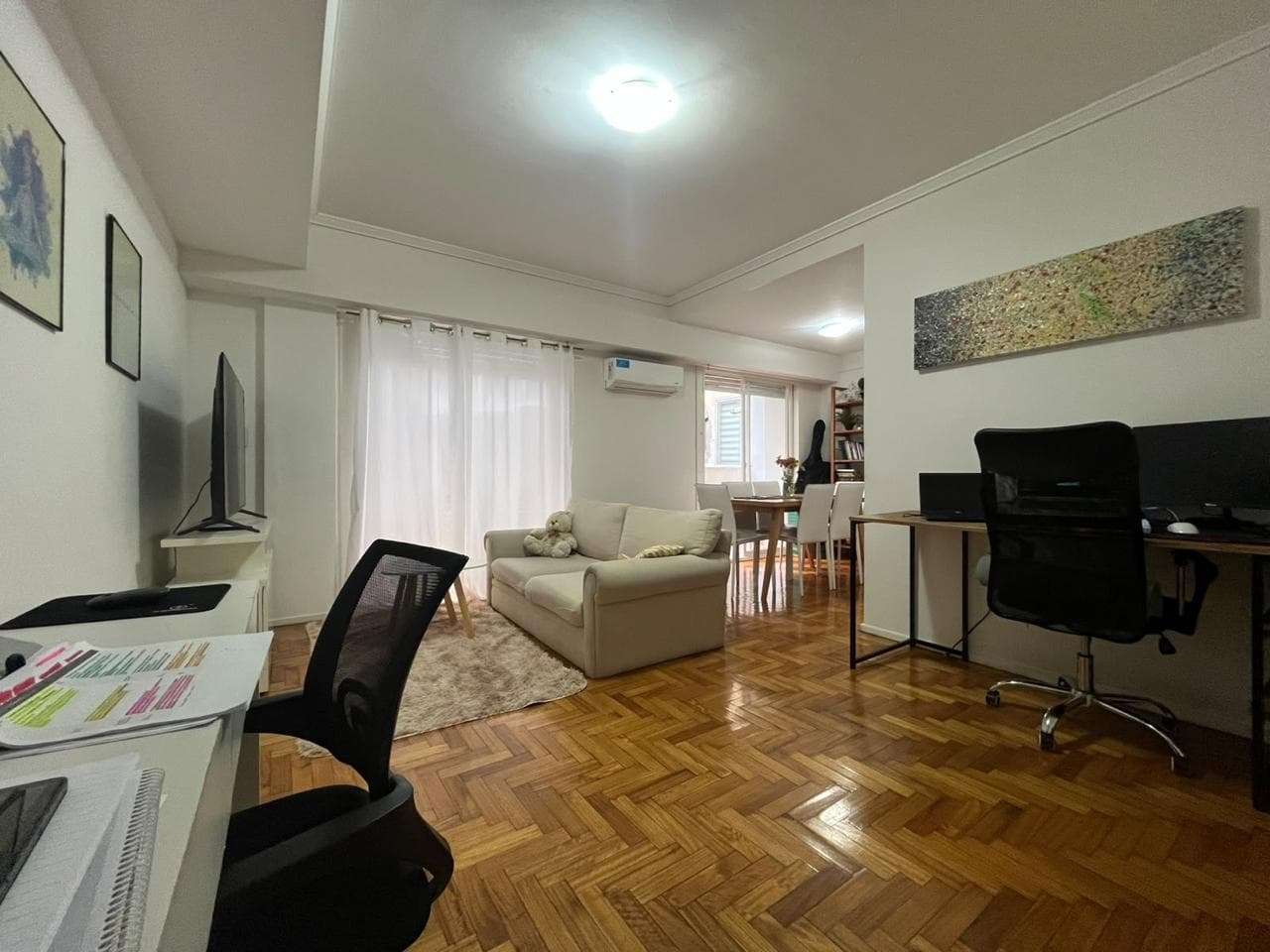 TWO-ROOM APARTMENT FOR RENT - PALERMO - LARGE BALCONY - OPEN-CONCEPT LAYOUT - BRIGHT