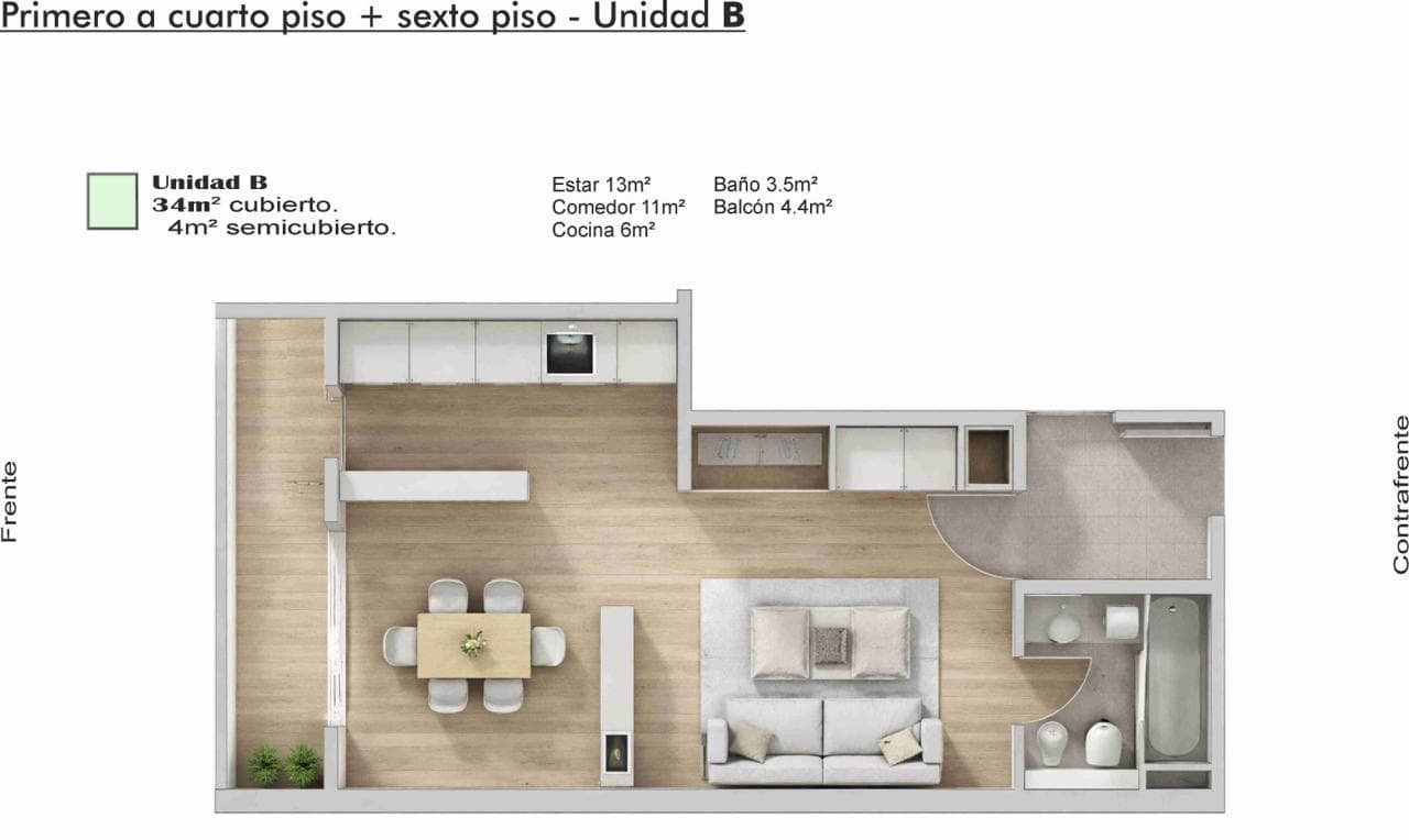 Departamento venta monoambiente Olivos a estrenar