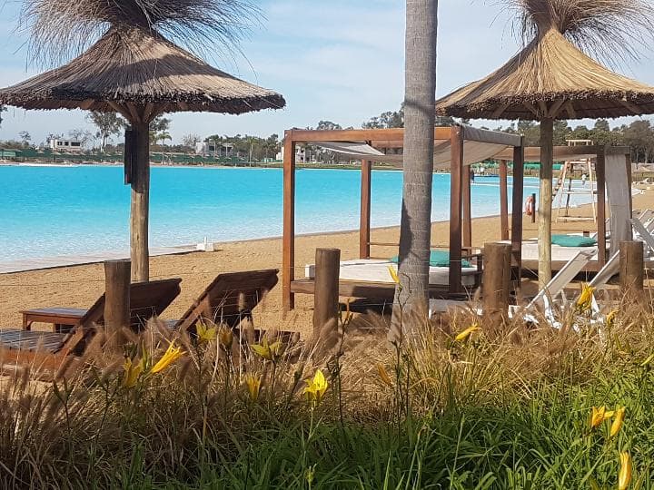 Apartment - Lagoon Pilar: 2-room apartment on the ground floor with a garden and garage