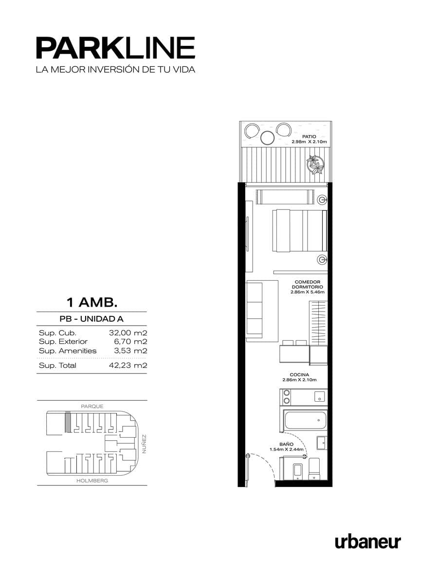 Venta en pozo de Estudio Profesional en PARKLINE – Saavedra