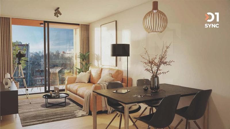 Two-bedroom apartment with a terrace for sale in Downtown Montevideo