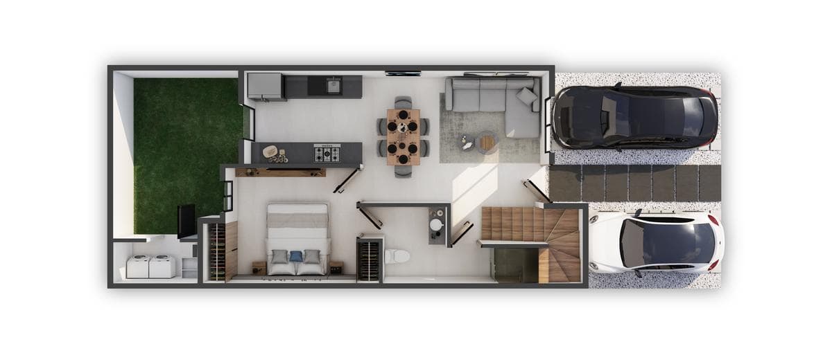 3-Bedroom House with Rooftop in Playa del Carmen P3940