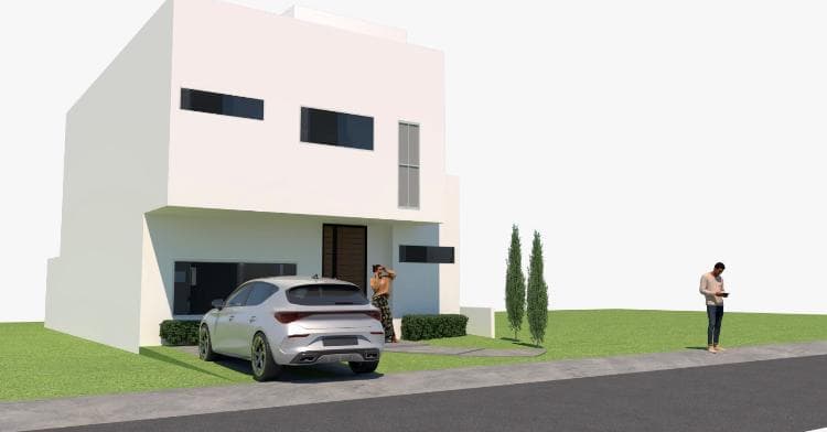 House in a condominium complex in Hacienda Obrajuelo