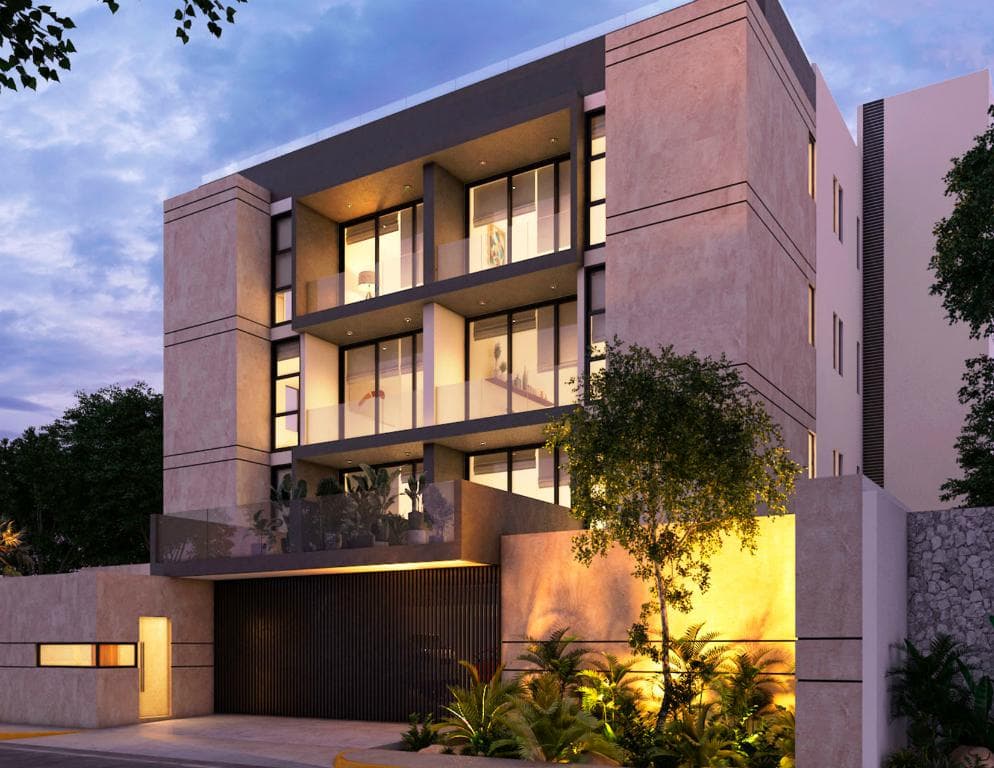 Apartment for Rent WITH ELEVATOR AND 2 BEDROOMS in San Ramón Norte, Mérida, Yucatán.