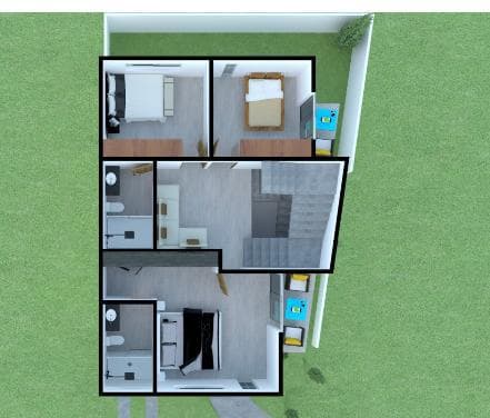House in a condominium complex in Hacienda Obrajuelo
