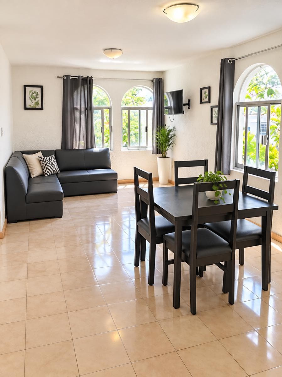 DEPARTAMENTO AMUEBLADO EN RENTA EN CANCUN EN SM 45