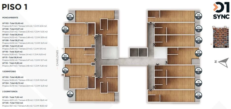Studio Apartment for Rent with a Balcony in Downtown Montevideo.