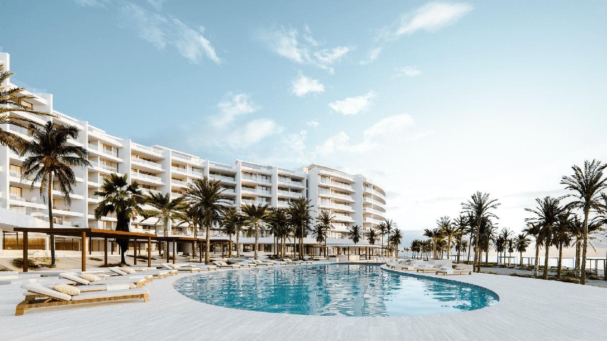 Apartment for sale ON THE BEACH, DIRECTLY ON THE OCEAN, in Mérida, Yucatán, San Bruno, Progreso.
