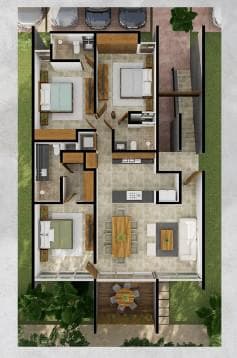 Apartments in Xcanatun, El Origen