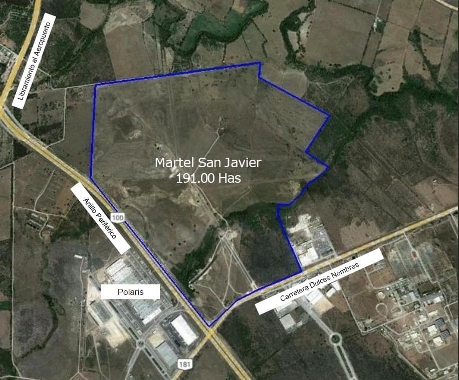 Land in the Apodaca Industrial Park