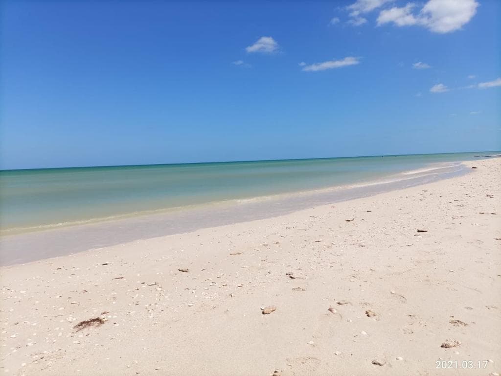 Lot in the second row in Sisal, Yucatán