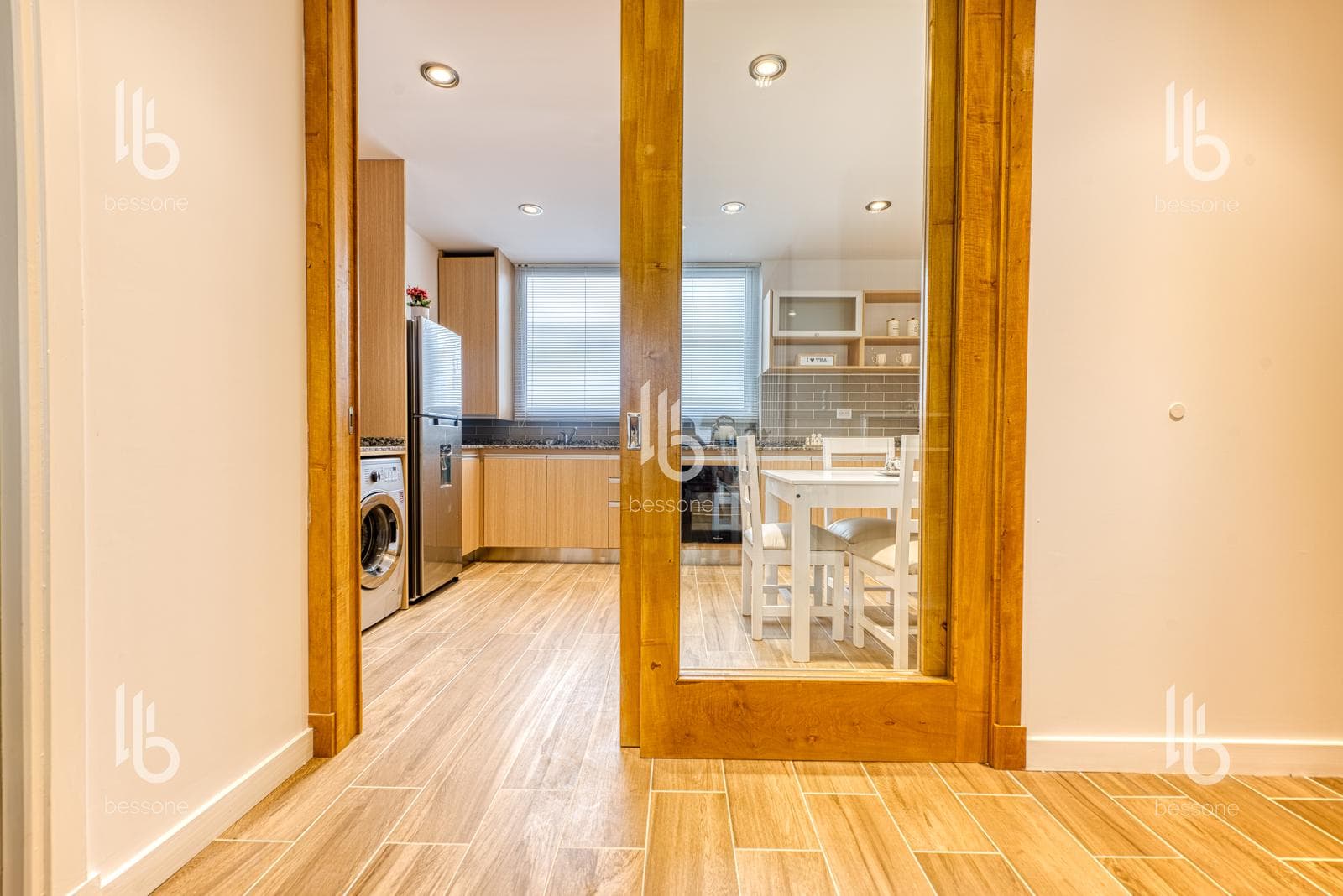 3-Room Apartment with Balcony, Recycled Furniture, Downtown Area