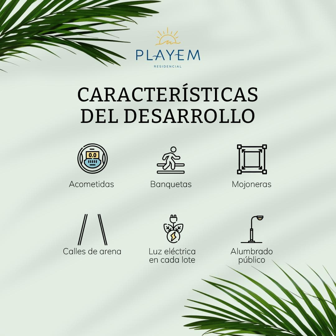 Land for sale on the beach in Chelem, Mérida, Yucatán