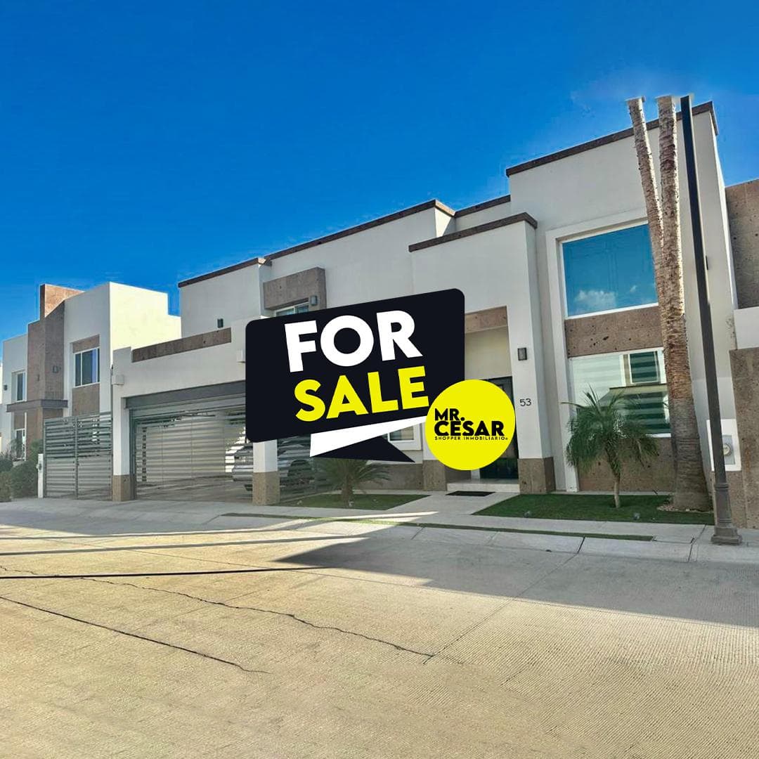 House for sale in La Rioja Poniente, Hermosillo Residential Area, Sonora.