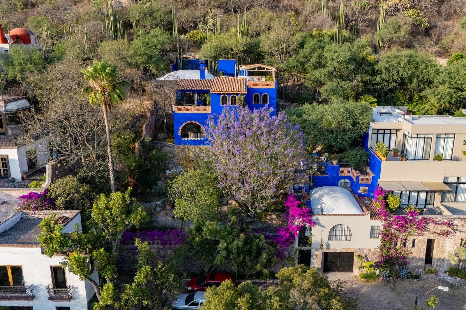 House for Sale in Downtown San Miguel de Allende with Terraces, Garden, Guest House, and Parking