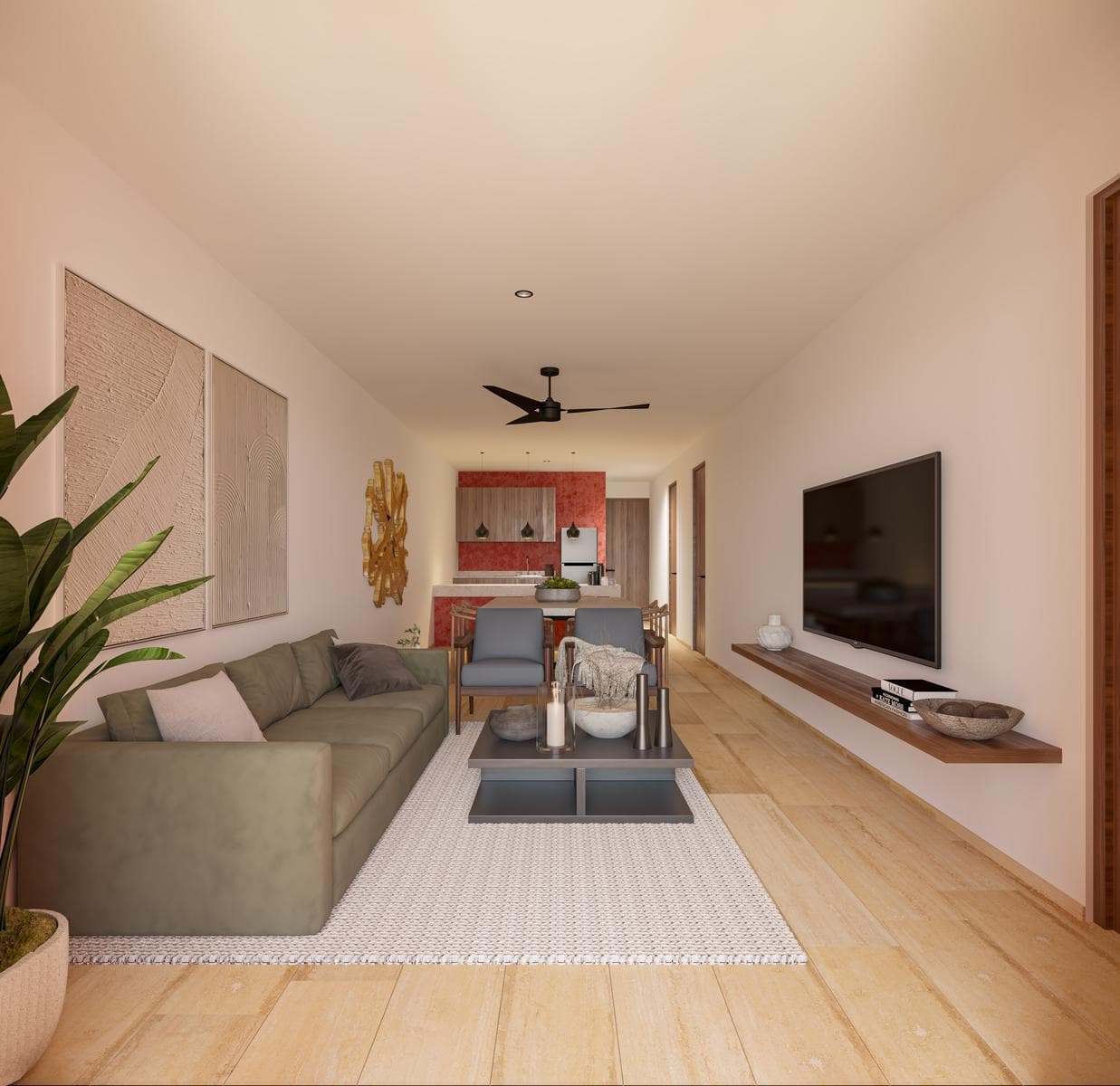 Apartment for Sale on the BEACH in Chicxulub, Mérida, Yucatán