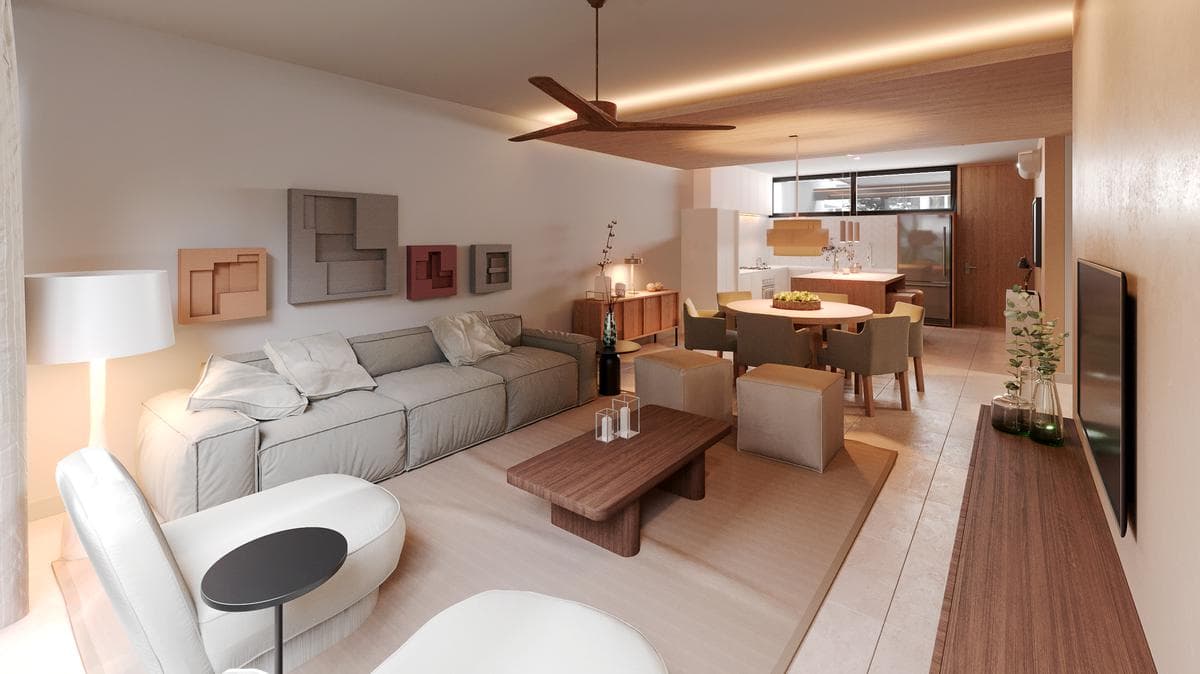 Two-story apartment in Xcanatún with 3 bedrooms and a maid's room near the Country Club, Mérida, Yucatán.