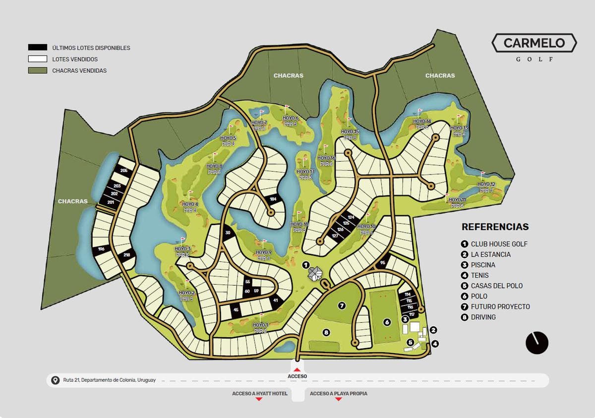 Large Lot for Sale in Carmelo Golf, Lago/Chacras Area