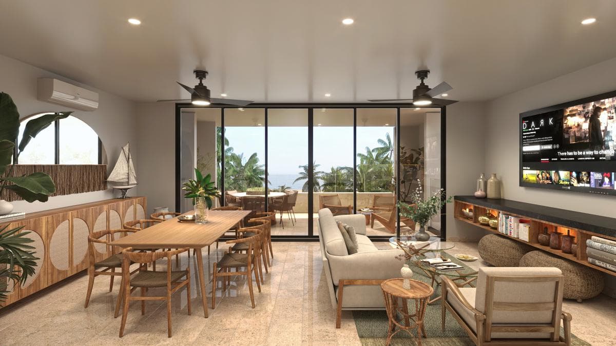 Apartment for Sale on the Beach in San Bruno, Mérida, Yucatán