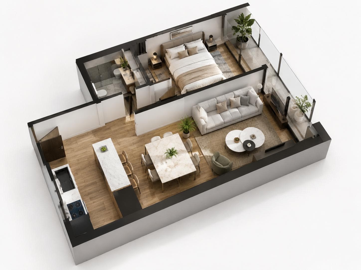 Departamento 4 Ambientes Guemes Residencial