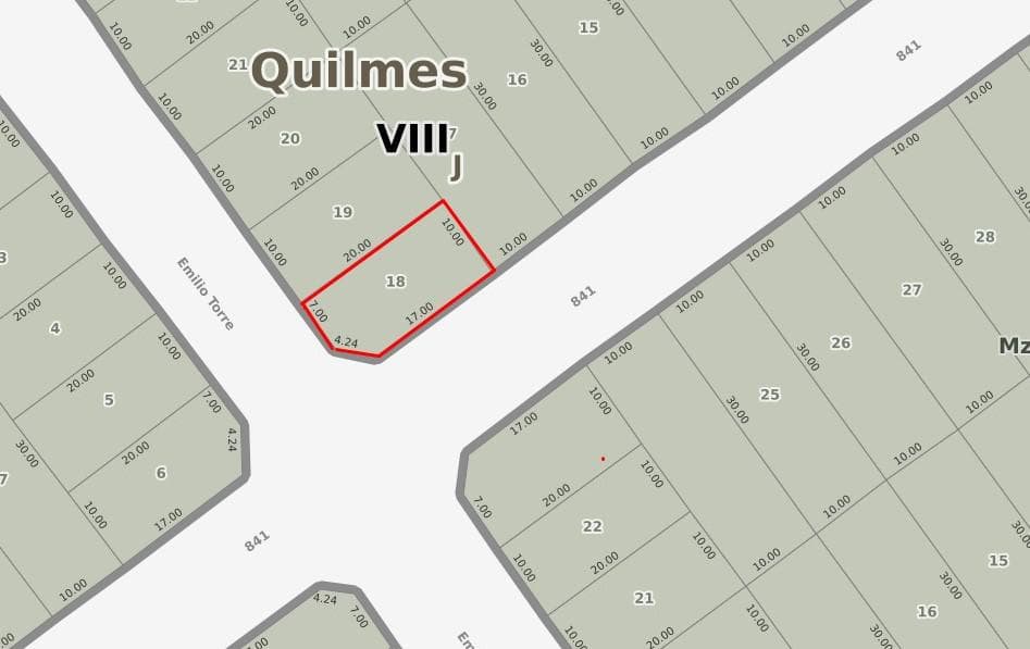 COMMERCIAL LOT FOR SALE IN SAN FRANCISCO SOLANO - QUILMES