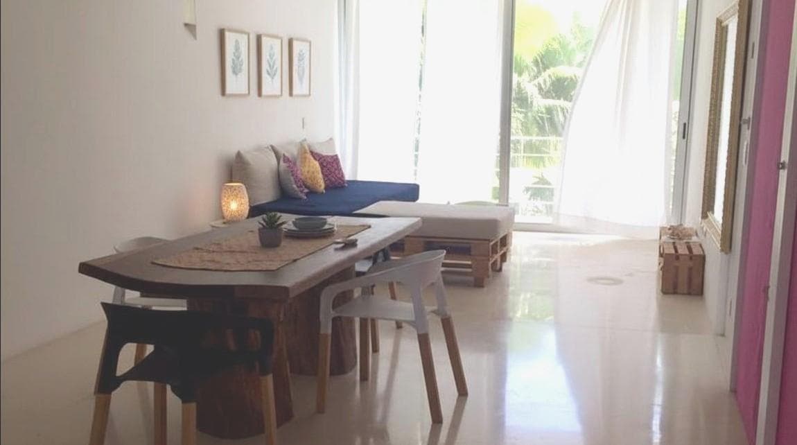APARTMENT FOR SALE IN TULUM 2 BEDROOMS, 112 m2 FURNISHED