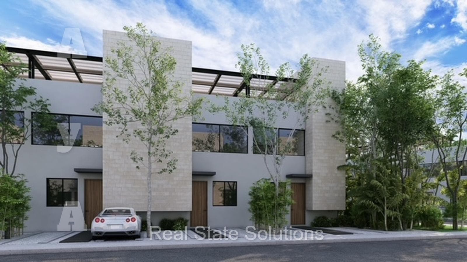 NEW HOME FOR SALE, 3 BEDROOMS, 2 STORIES, ROOFTOP, PRIVATE GARDEN, PLAYA DEL CARMEN