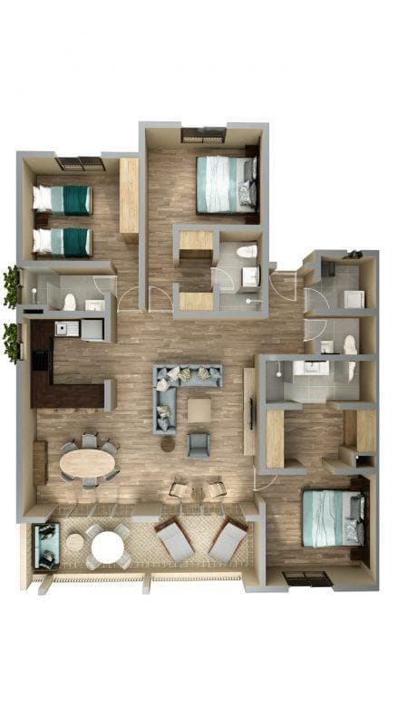 Pre-Sale Apartment, PENTHOUSE, 3 Bedrooms, Aqua Residencial, Av. Huayacán, Cancún
