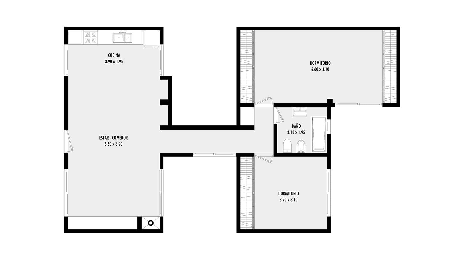 House for sale at 458 and 12-b. It has 119 m² of floor space on a 9 x 46 lot. IN PERFECT CONDITION