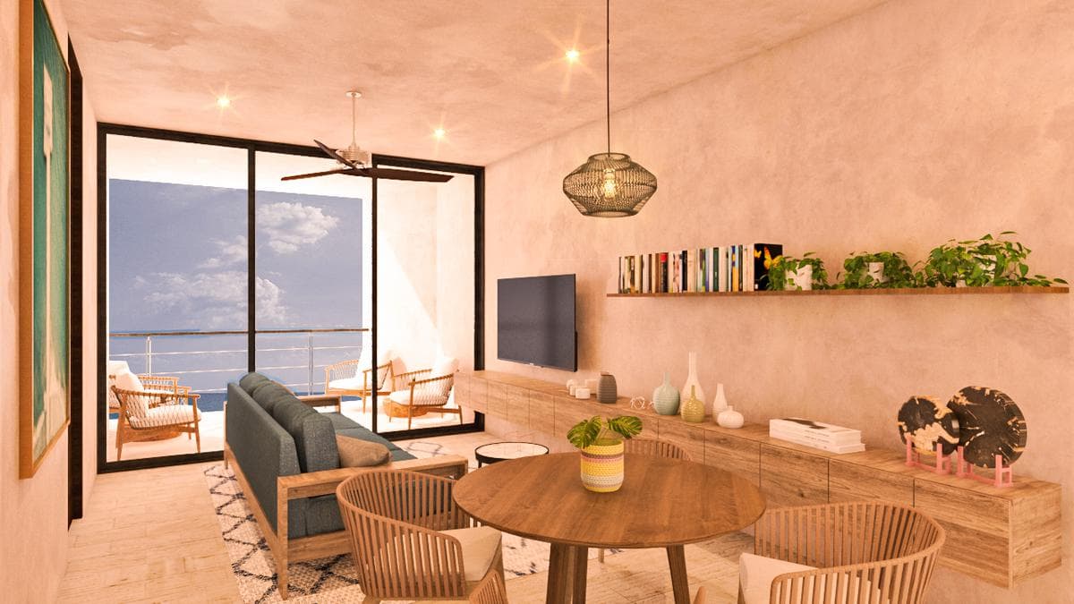 Beachfront apartment for sale in Mérida, Yucatán, in Telchac.