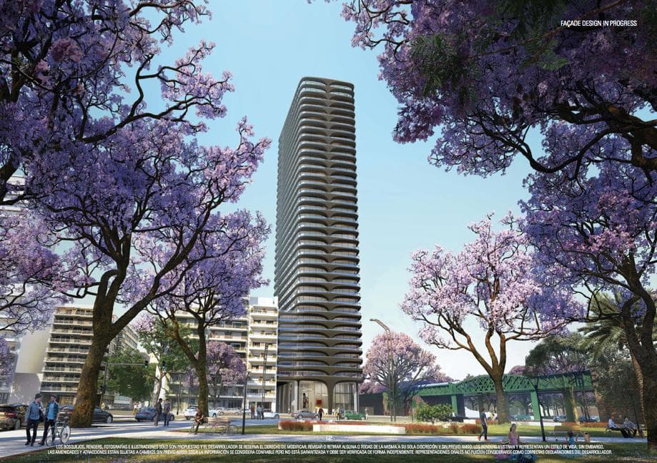 3-ROOM APARTMENT FOR SALE WITH A VIEW OF POLO PALERMO