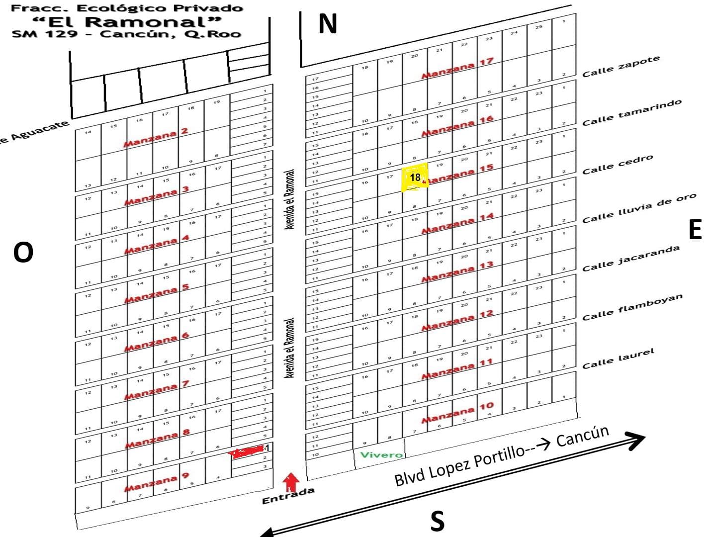 Eco-Friendly Lot for Sale, 3,000 m2, El Ramonal Subdivision, Cancún-Mérida Highway