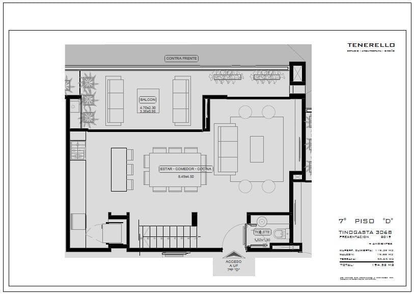 4-room duplex apartment for sale. Private terrace. Villa del Parque