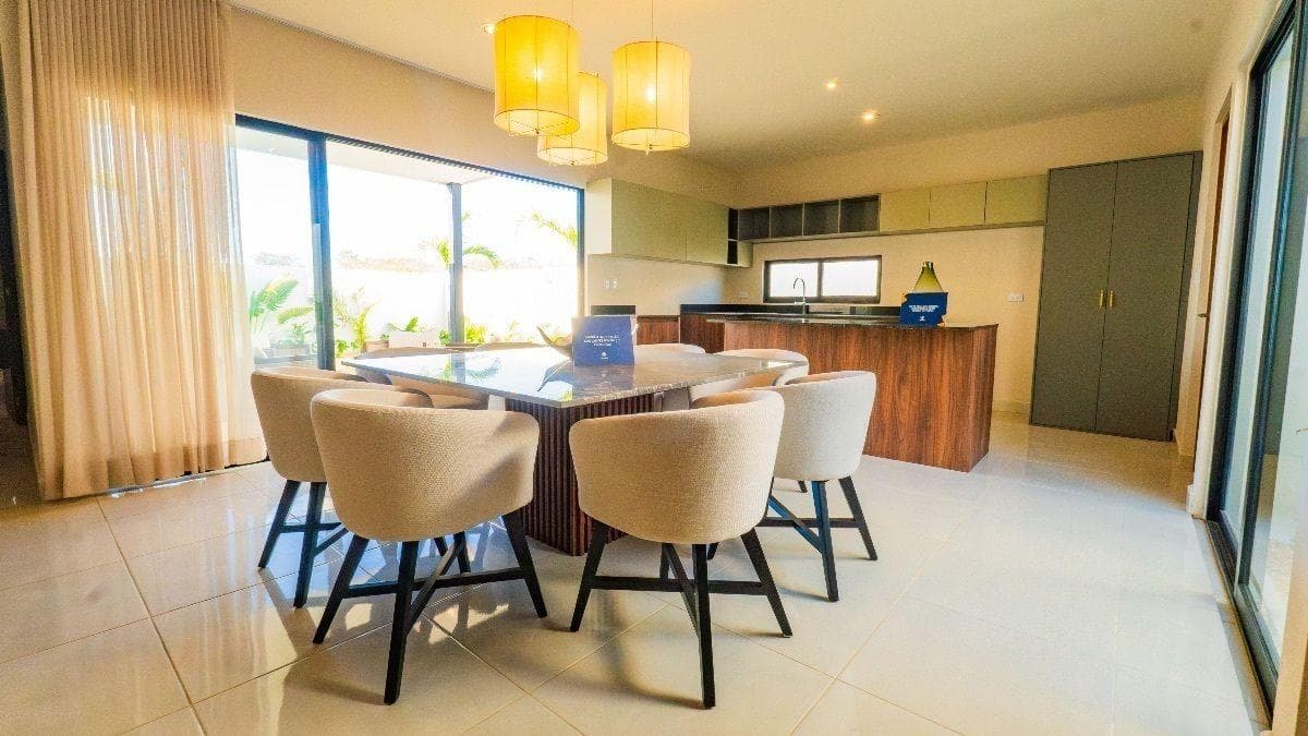 Single-story house north of Mérida Conkal, located on a private lot