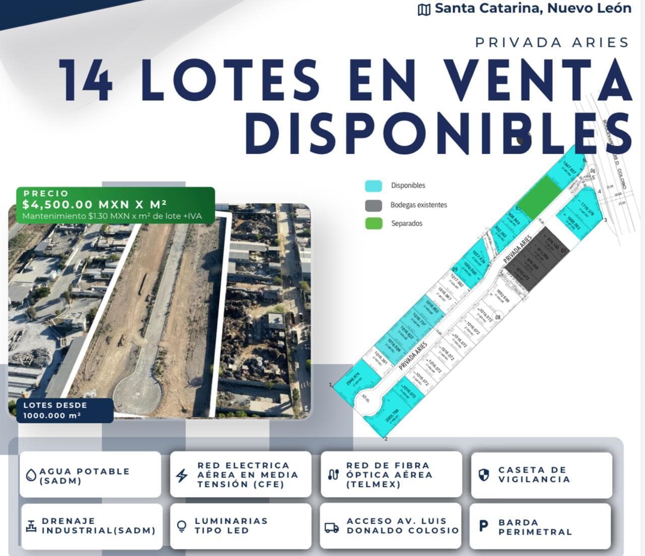 Land in the Santa Catarina Industrial Park