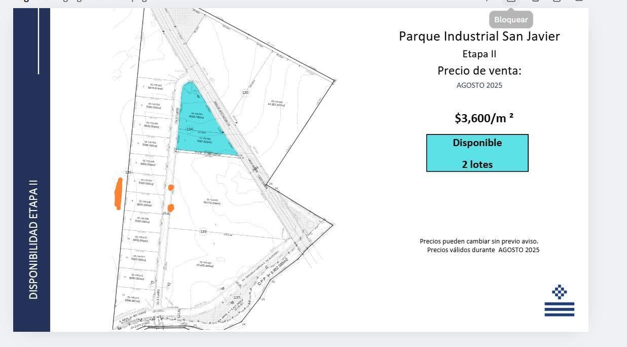 Land in the Apodaca Industrial Park