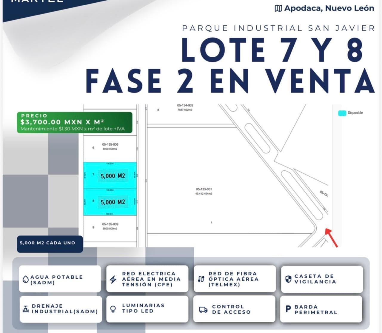 Land in the Apodaca Industrial Park