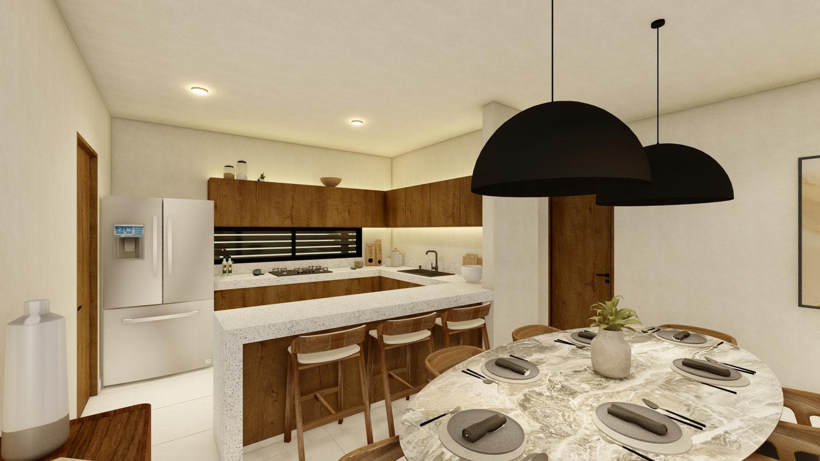 Privada Oviedo: Single-Story House with 3 Bedrooms