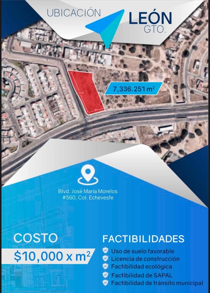 LAND FOR SALE IN ECHEVESTE, LEÓN, GUANAJUATO
