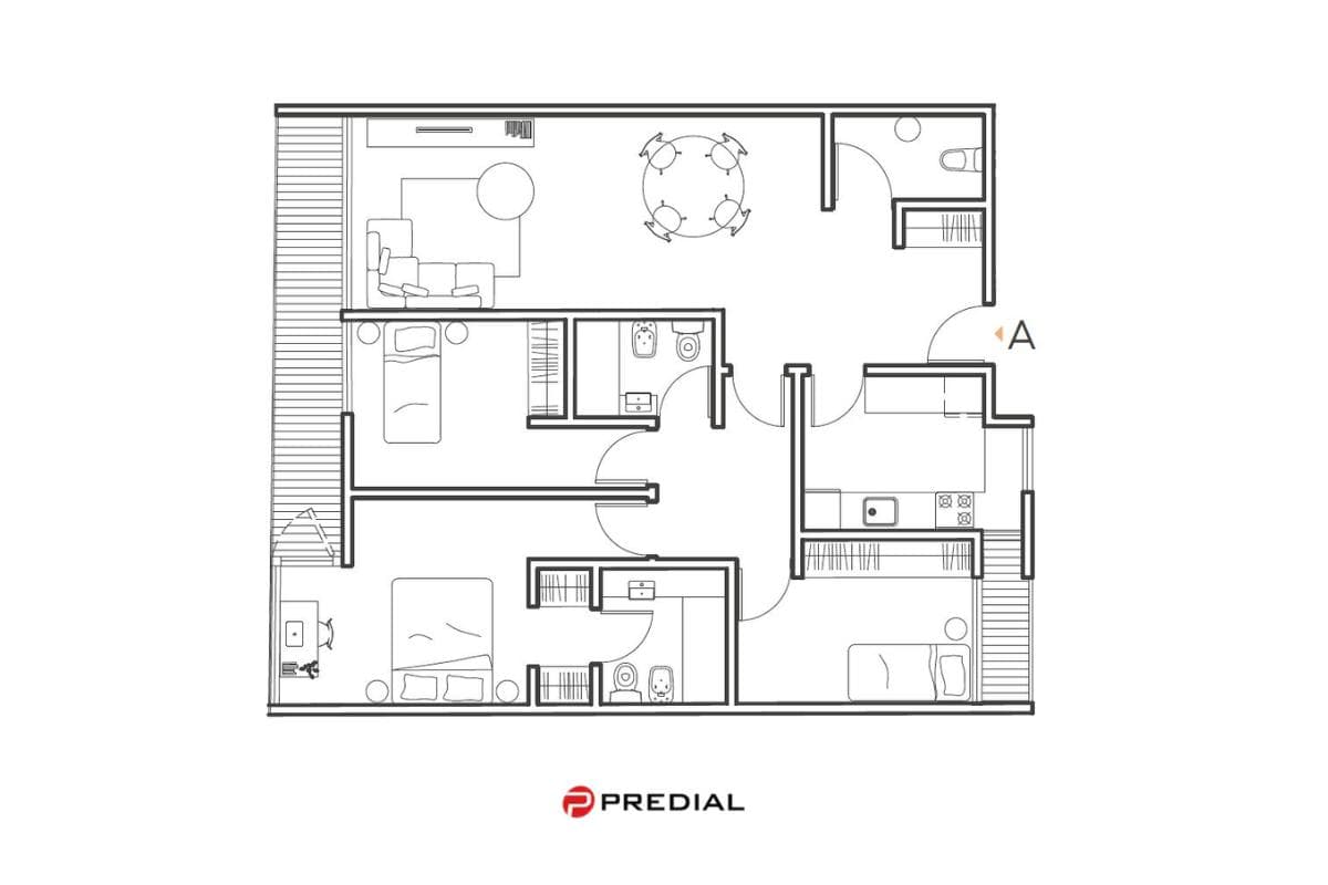 4-room apartment for sale in Almagro