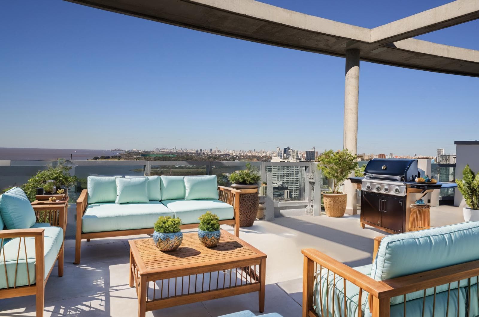 3-ROOM APARTMENT FOR SALE WITH RIVER VIEW IN VICENTE LÓPEZ
