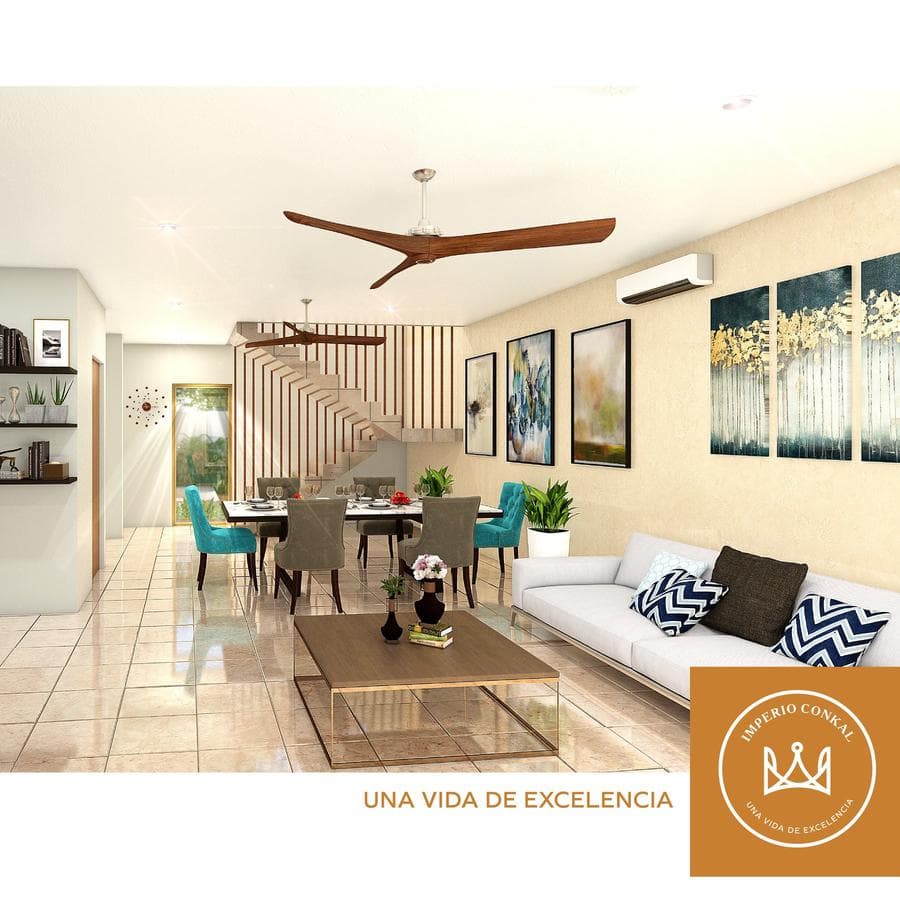 House for sale on Privada Imperio Conkal, 3 bedrooms and a pool in Mérida, Yucatán.