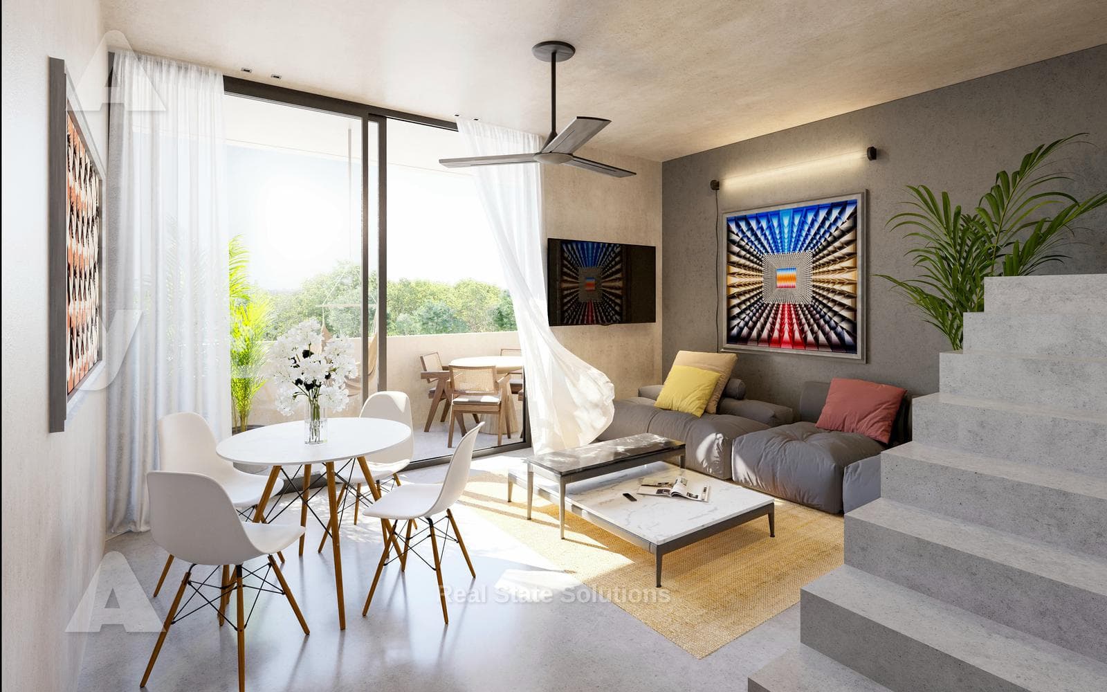 Pre-Sale Studio Apartment, 2 Bedrooms, Av. de los Colegios, Cancún.