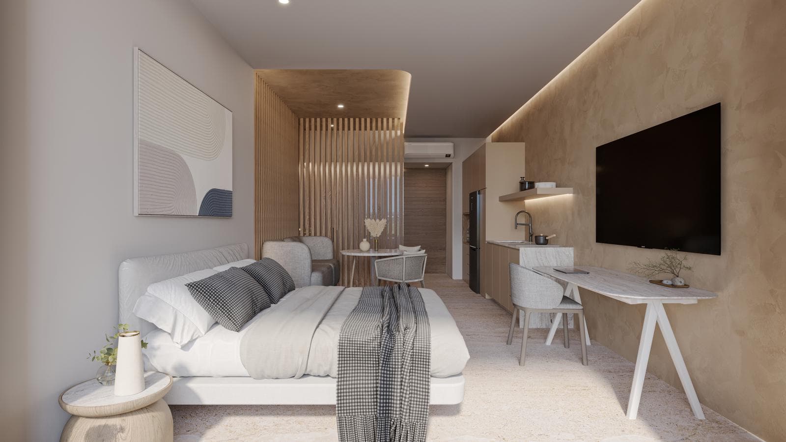 Beachfront Studio for Sale in Puerto Morelos