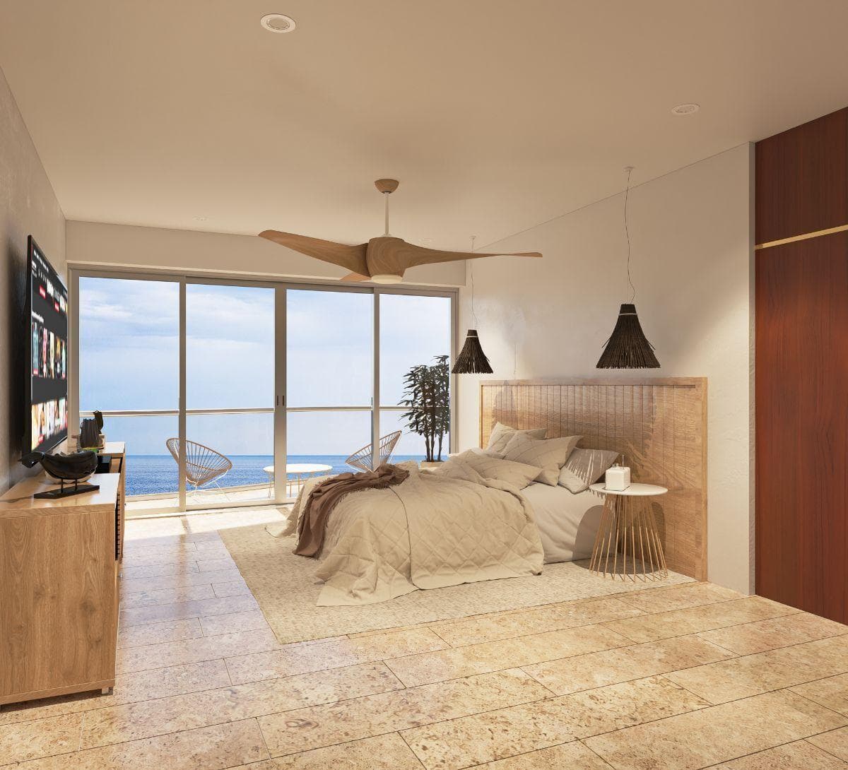 Penthouse facing Teclchac Puerto Beach, Mérida